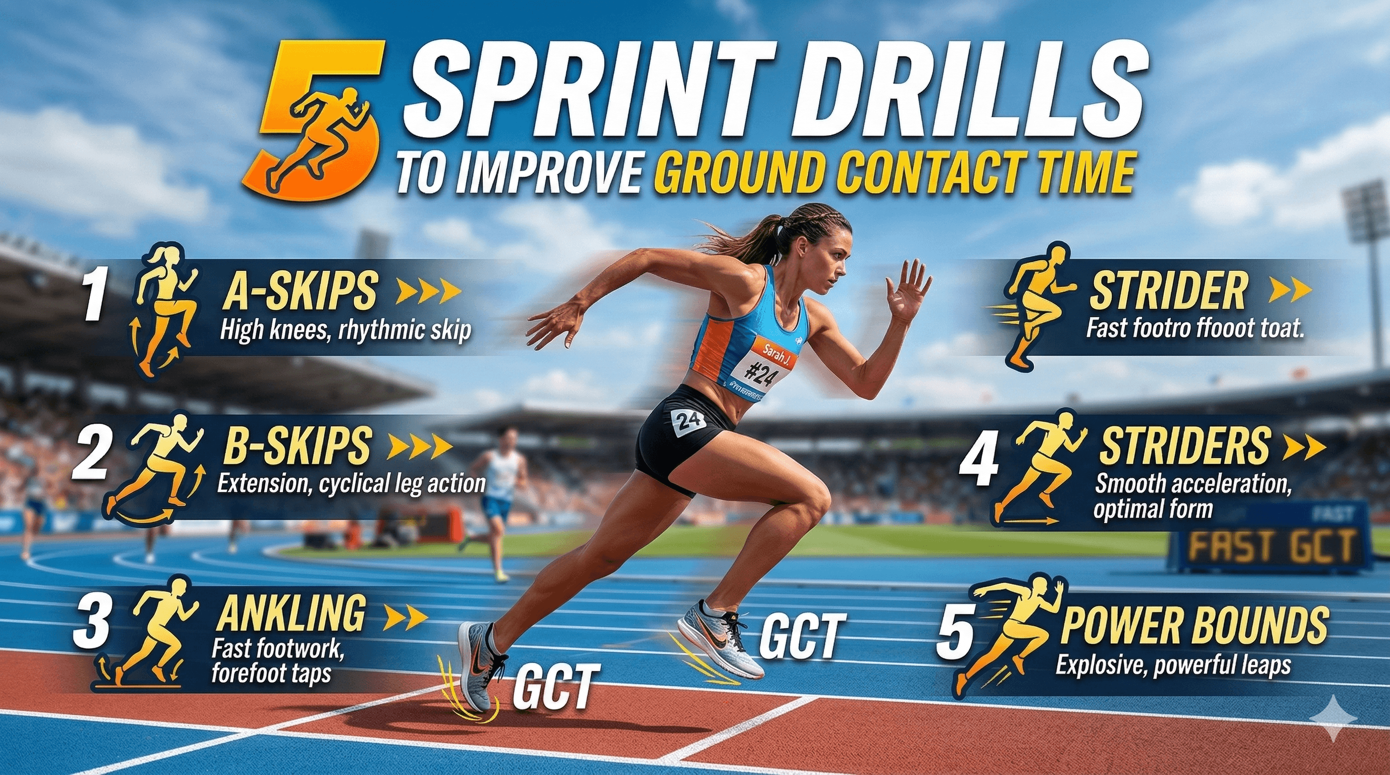 5 Sprint Drills to Improve Ground Contact Time (And Why It Matters)