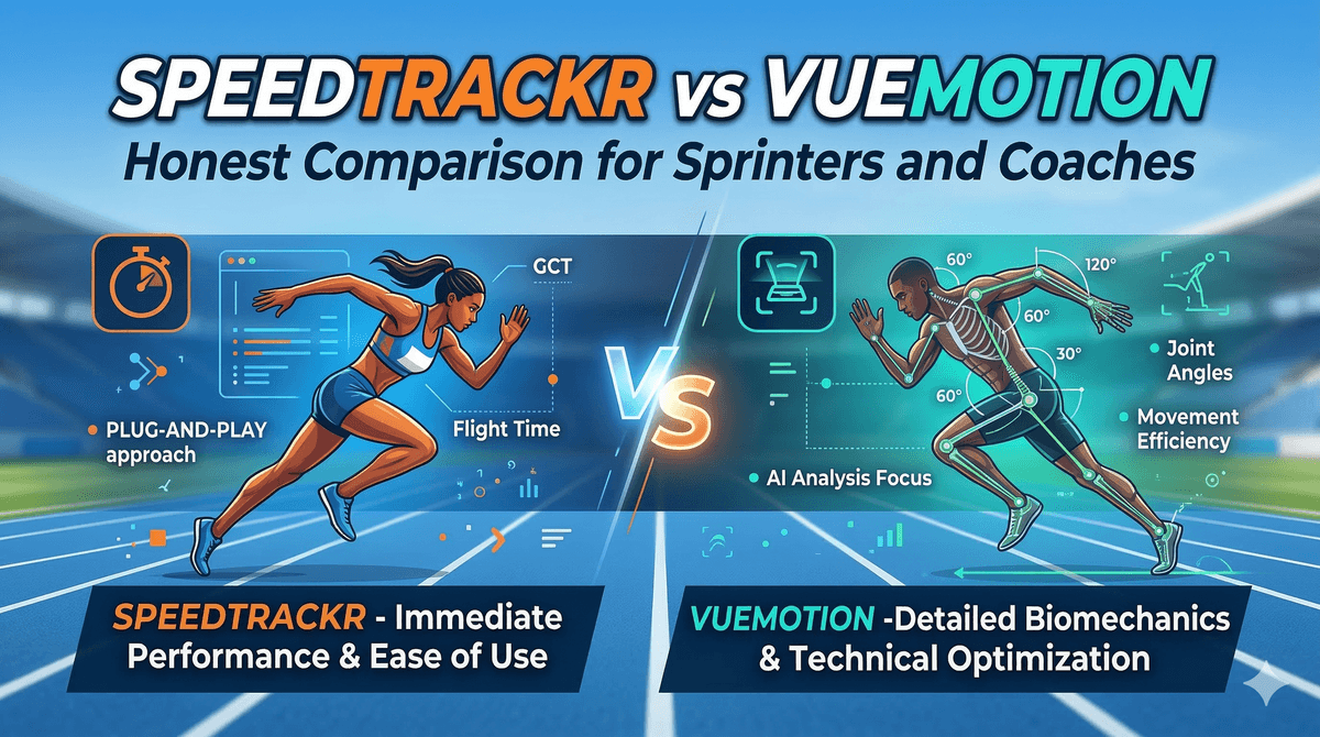 SpeedTrackr vs VueMotion: Honest Comparison for Sprinters and Coaches